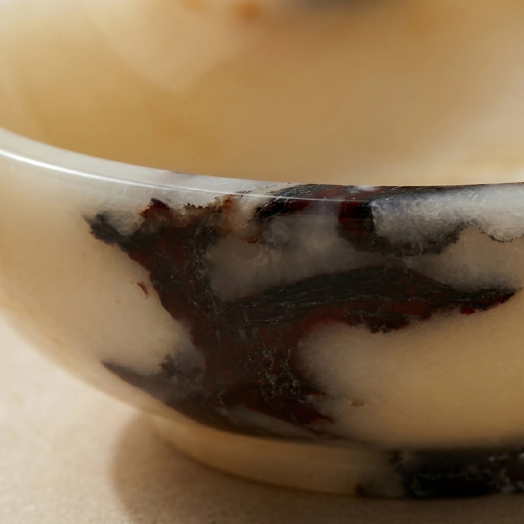 Sangria Bowl Stage close-up detail of natural marble texture by Verdora Life