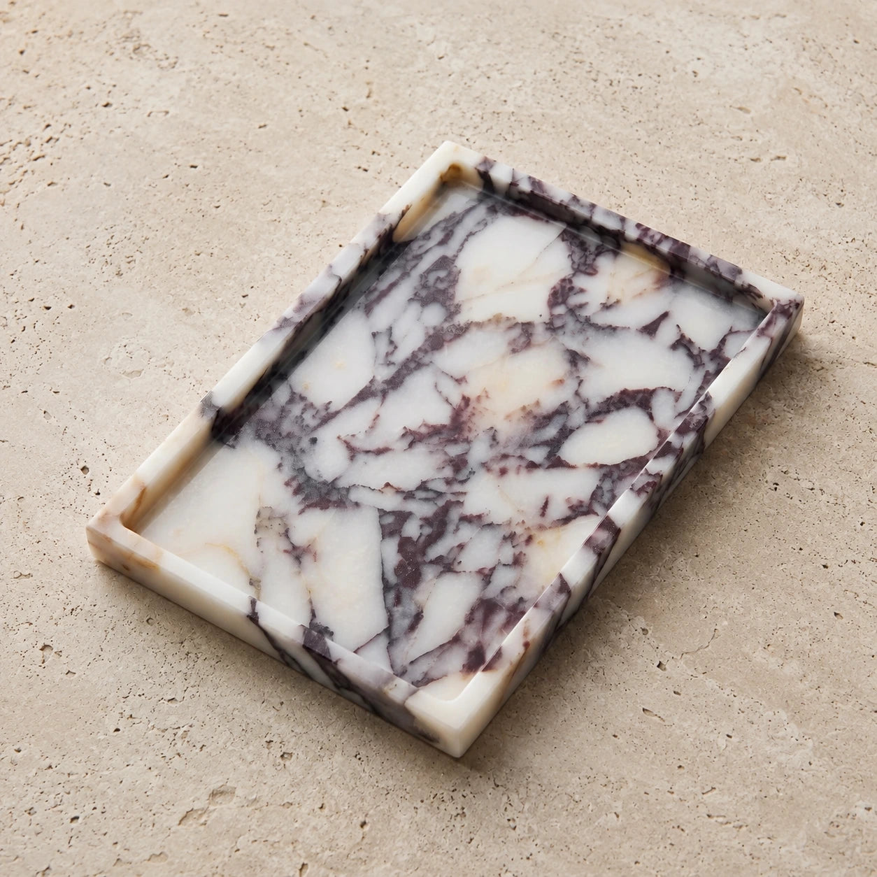 Calacatta Viola Marble Tray — The Gallery Form