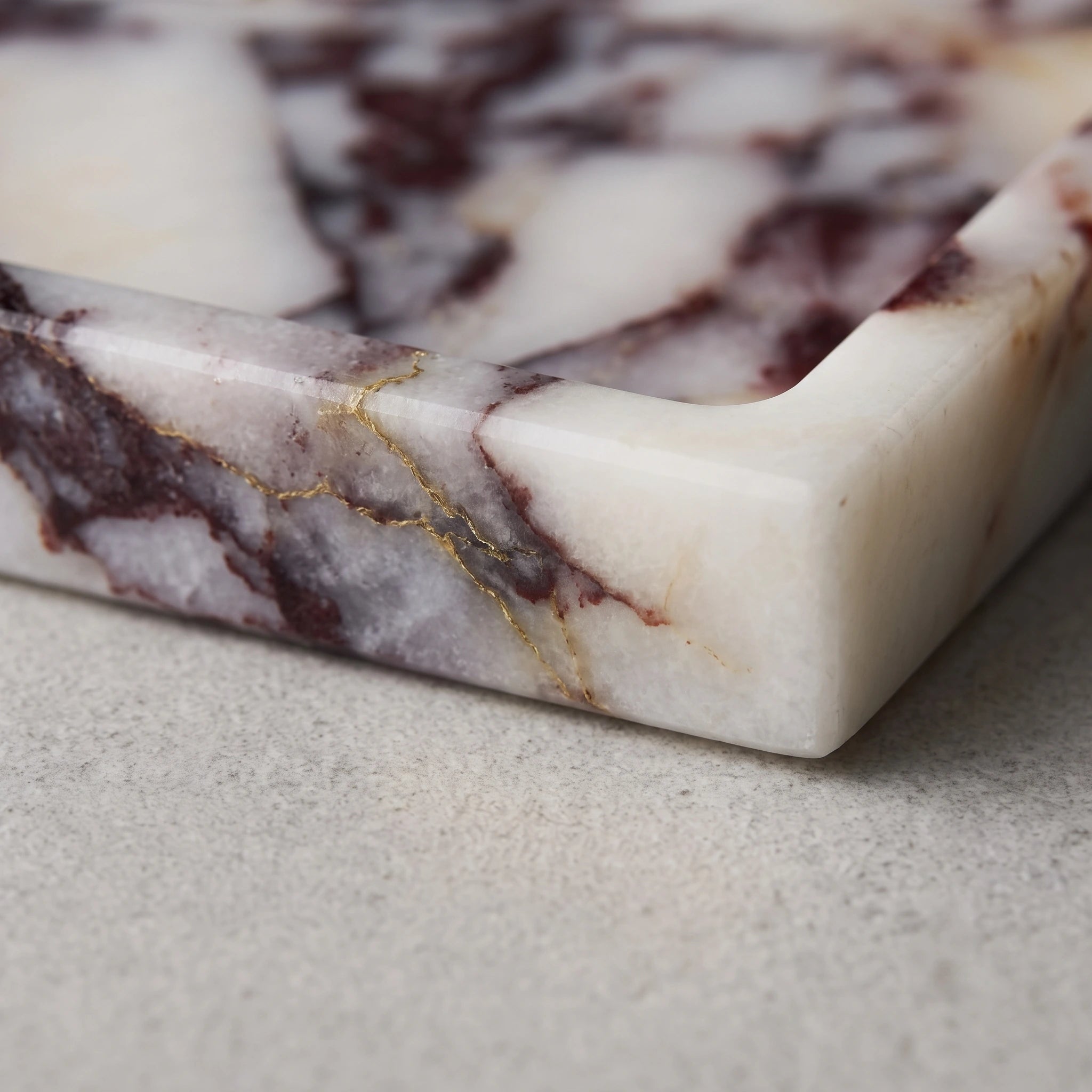 Calacatta Viola Marble Tray — The Gallery Form